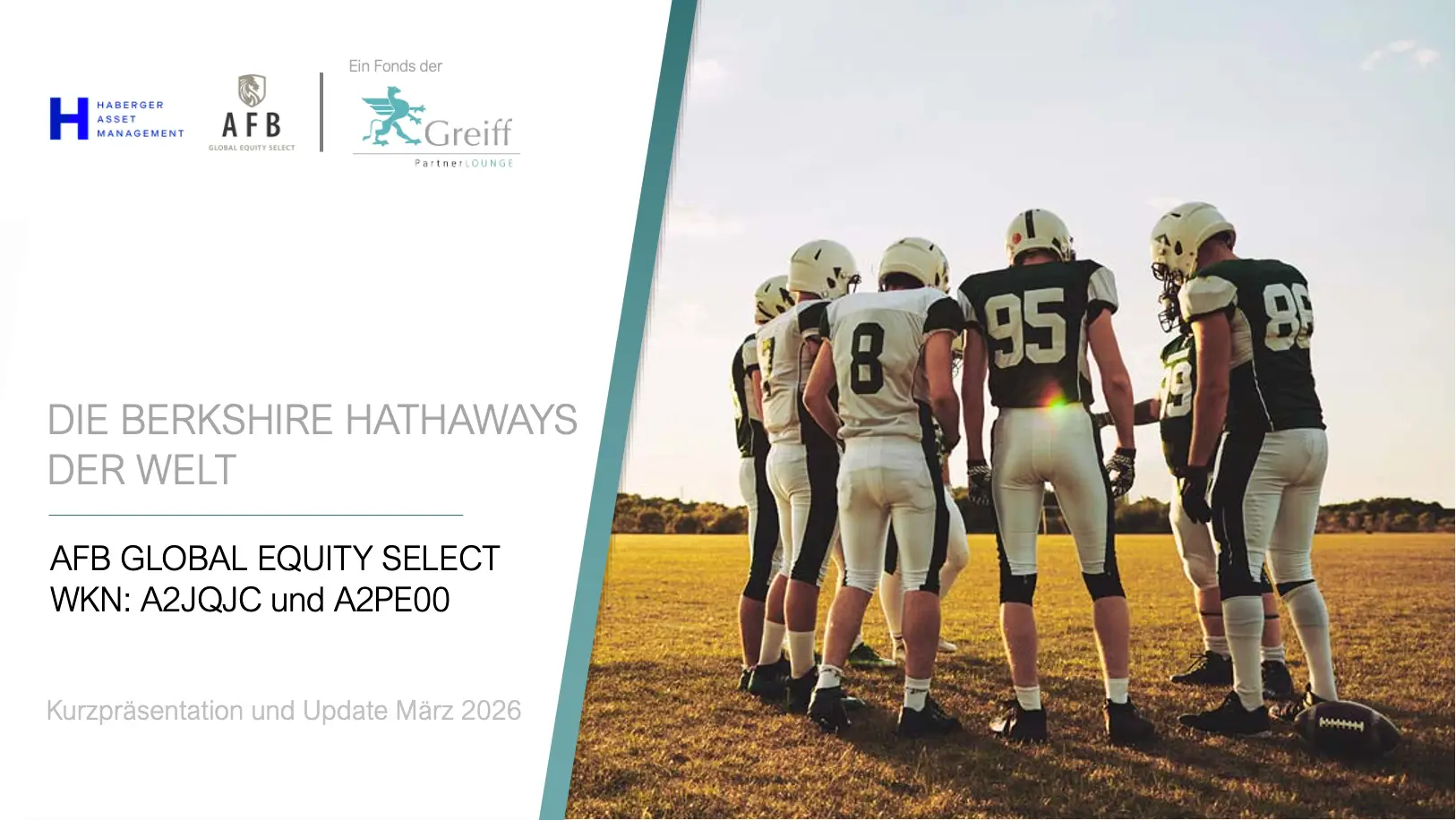 Kurzpräsentation die AFB-Strategie und deren Highlights