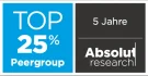 Top 25% Absolut Research Peergroup
